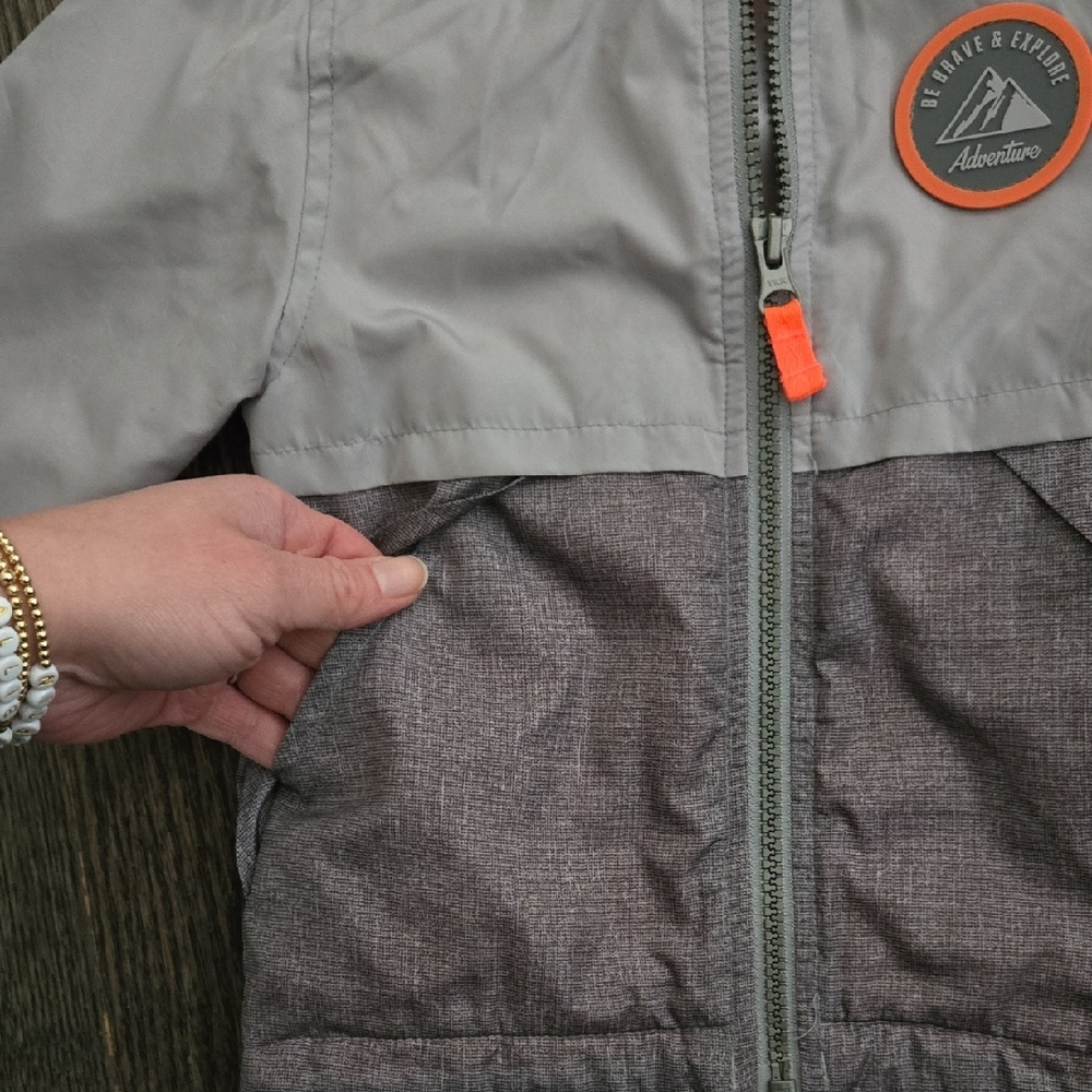 Carter's Gray and Orange Kids Jacket - Picture 3 of 5